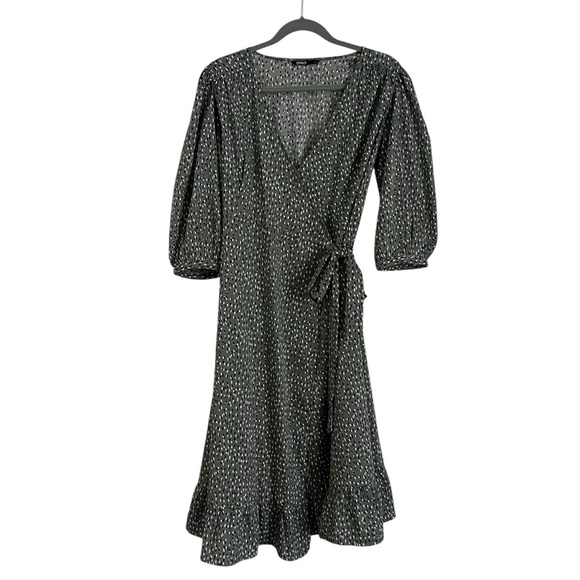 Only Olive Patterned Midi Dress - Picture 2 of 12